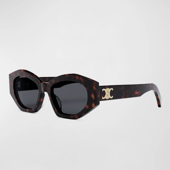 Celine Triomphe Sunglasses Tortoise CL40238U - Picture 1 of 10